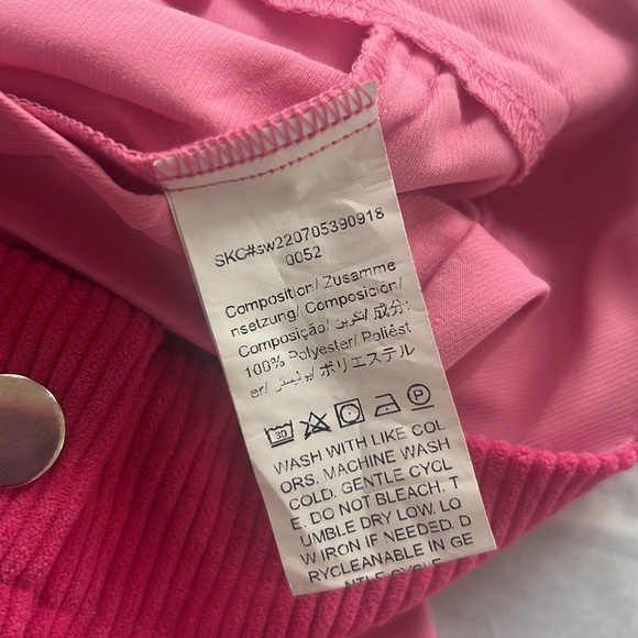 BARBIECORE PATCHWORK CORDUROY WIDE LEGGED PANTS SIZE LARGE - Picture 7 of 10